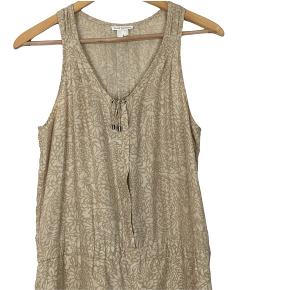 Club Monaco Silk Floral Scoop Neck Sleeveless Romper - Picture 2 of 11